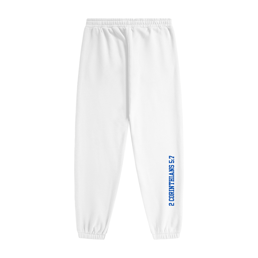 white,jogging pants,sweat pants,graphic joggers