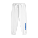 white,jogging pants,sweat pants,graphic joggers